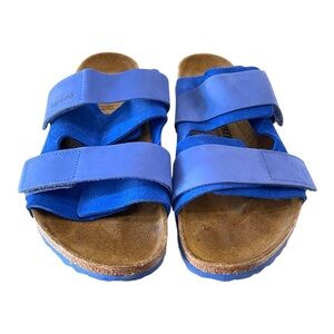 Birkenstock Uji Sandals – Ultra Blue Suede | Size EU 42 (US M 9 / W 11)